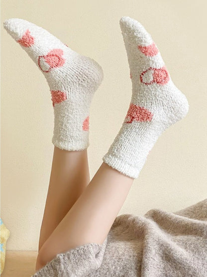 Rufia - Winter Jacquard Mid-calf Sleep Socks