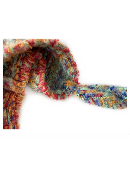 Haila - Women’s Colorblock Knit Earflap Beanie