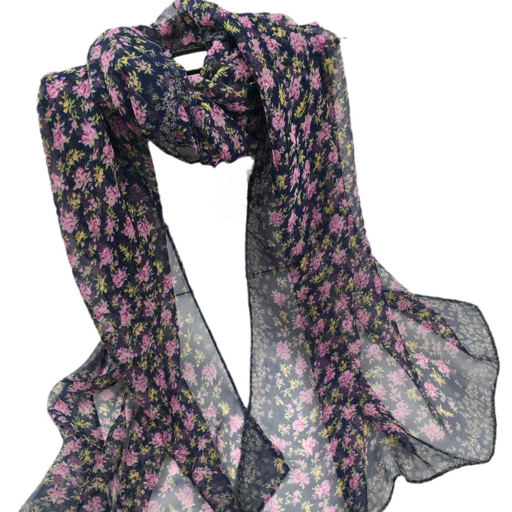 Scarvii - Daisy Print Scarf - Cool &amp; Soft
