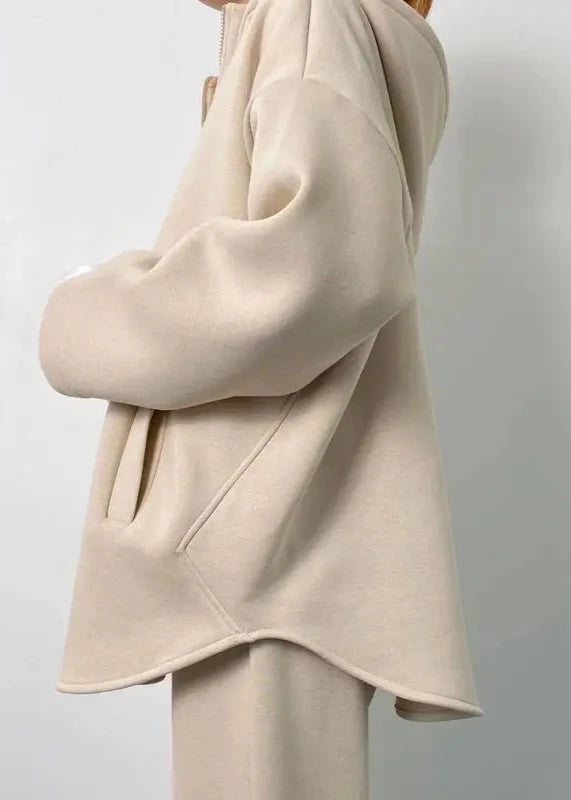 Hooded Lounge Set Cotton Soft Oversized