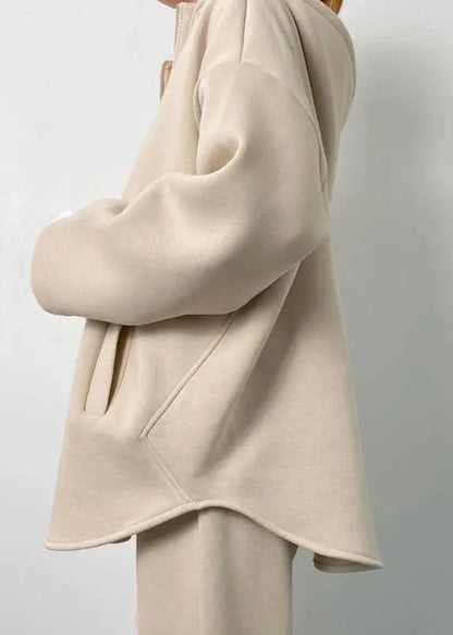 Hooded Lounge Set Cotton Soft Oversized