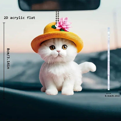 Creative Acrylic Cat Pendant