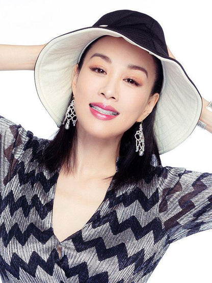 Women'S Summer Double-Sided Wearing A Big Hat