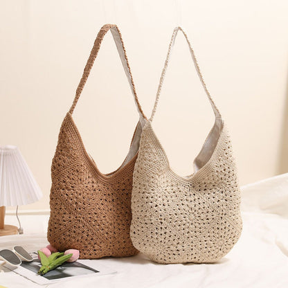 Cosbai - Boho Crochet Tote Bag - Large &amp; Classic