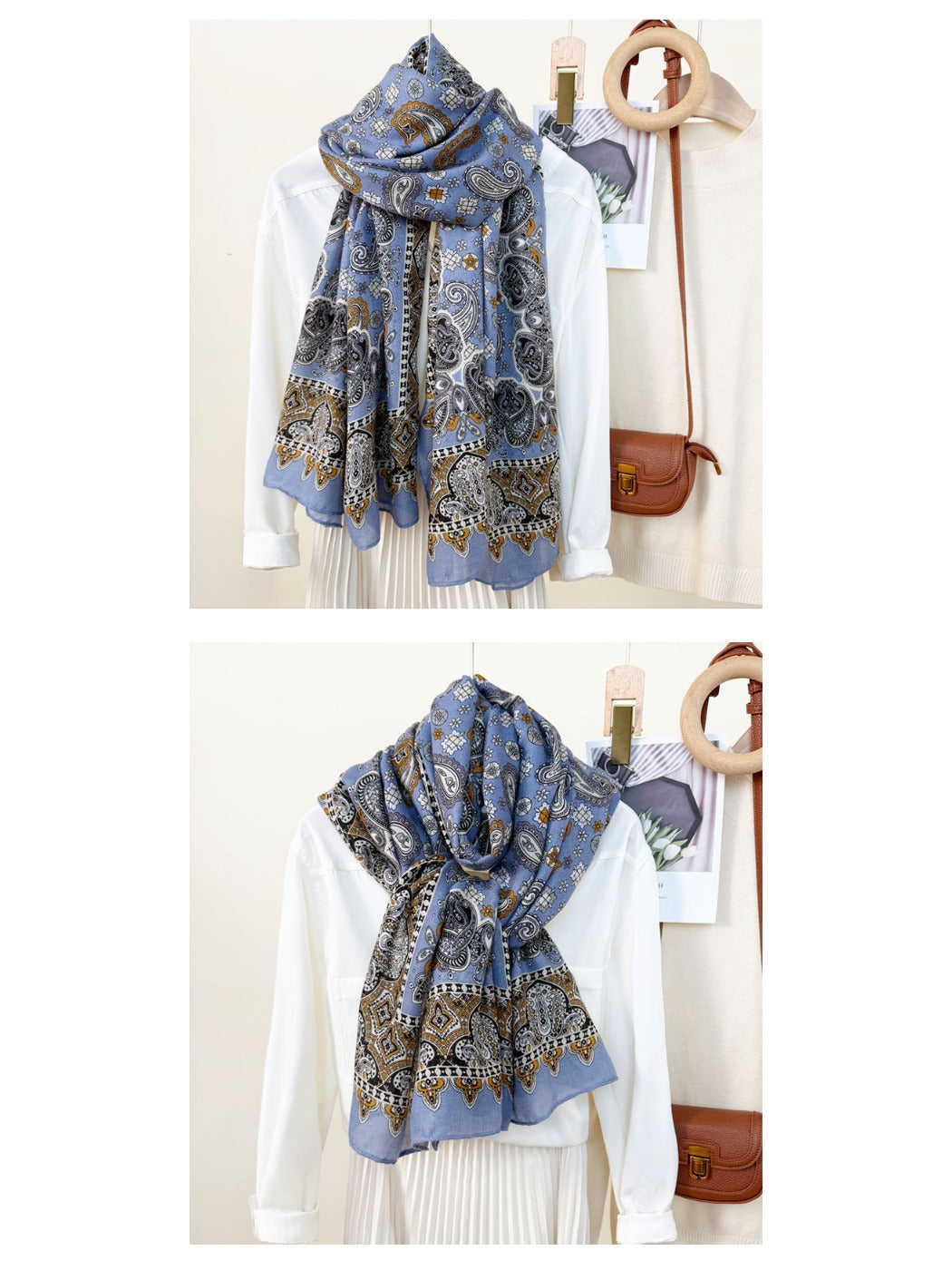 Scarvii - Bohemian Paisley Shawl Scarf for Women