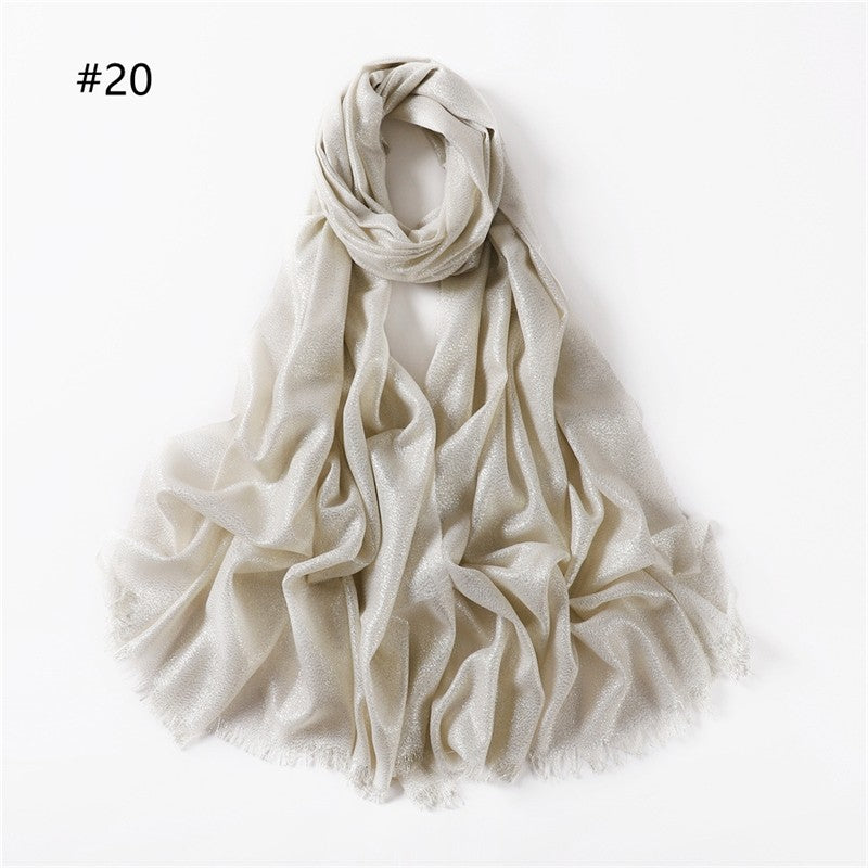 Lightweight Breathable Solid Color Scarf