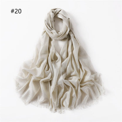 Lightweight Breathable Solid Color Scarf