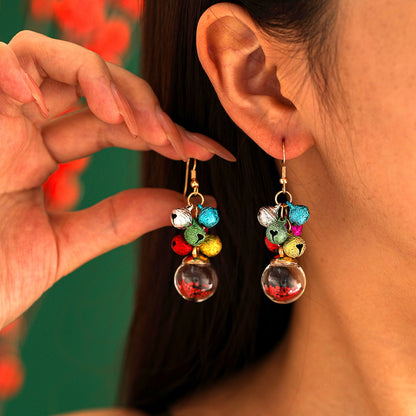 Christmas Multicolor Bell Alloy Fashion Earrings