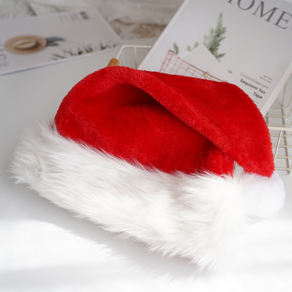 Christmas Plush Santa Claus Hat Extra Large Thick