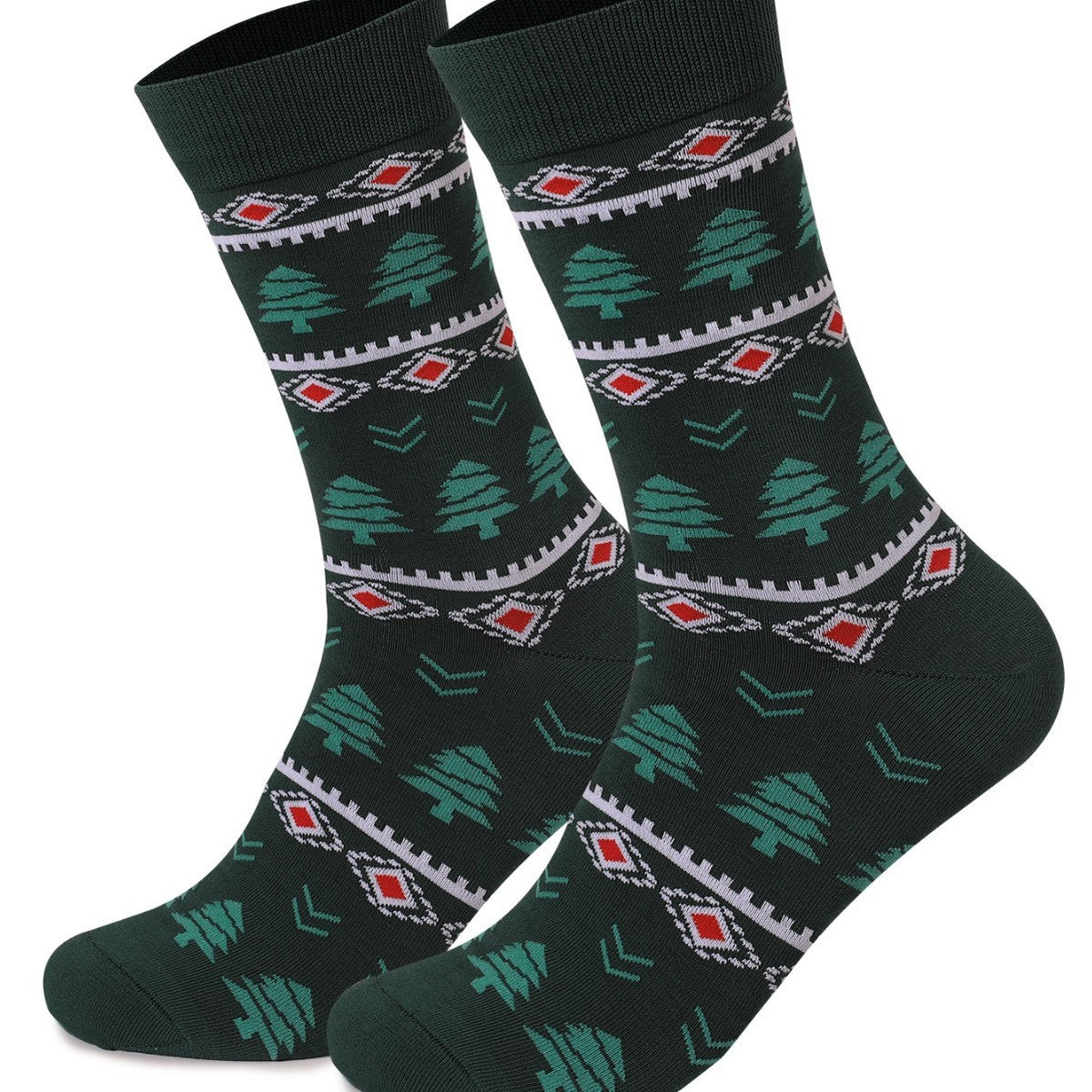 Christmas Mid Calf Cotton Sweat Absorbent Socks