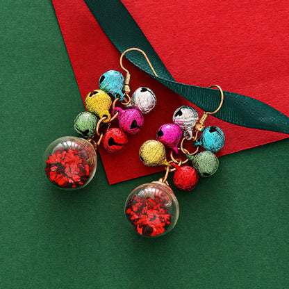 Christmas Multicolor Bell Alloy Fashion Earrings