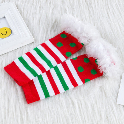 Christmas Baby Cotton Mesh Long Socks