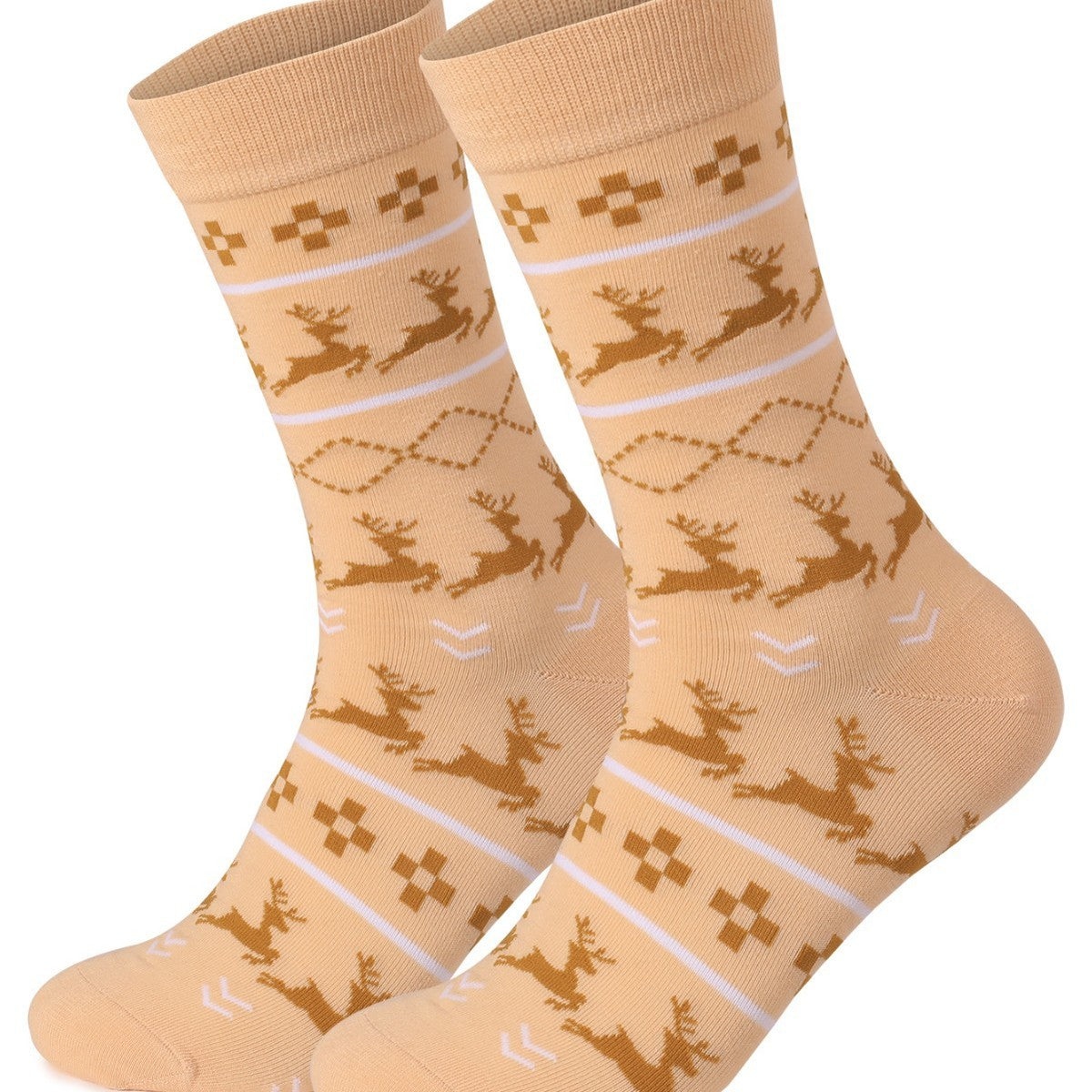 Christmas Mid Calf Cotton Sweat Absorbent Socks