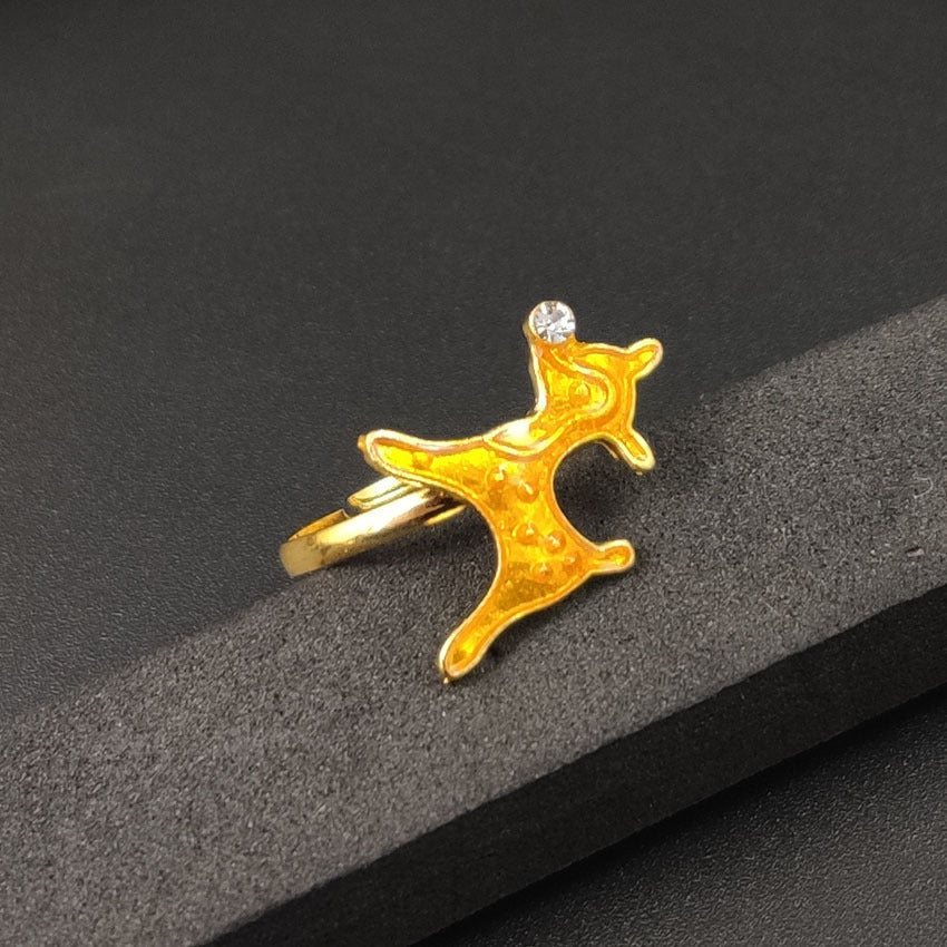 Christmas Cartoon Animal Alloy Rings For Women
