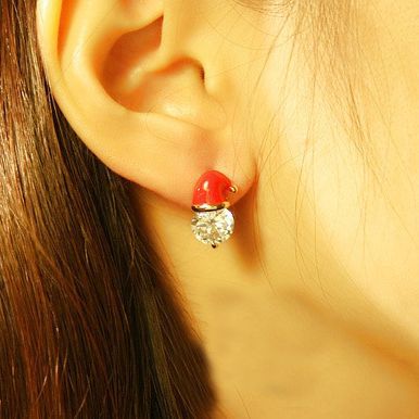 Christmas Alloy Snowman Hat Earrings In Gold Silver