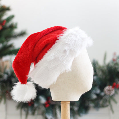 Christmas Plush Santa Claus Hat Extra Large Thick