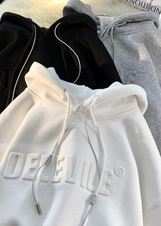 Oversized Cotton Blend Hoodie Streetwear Fit