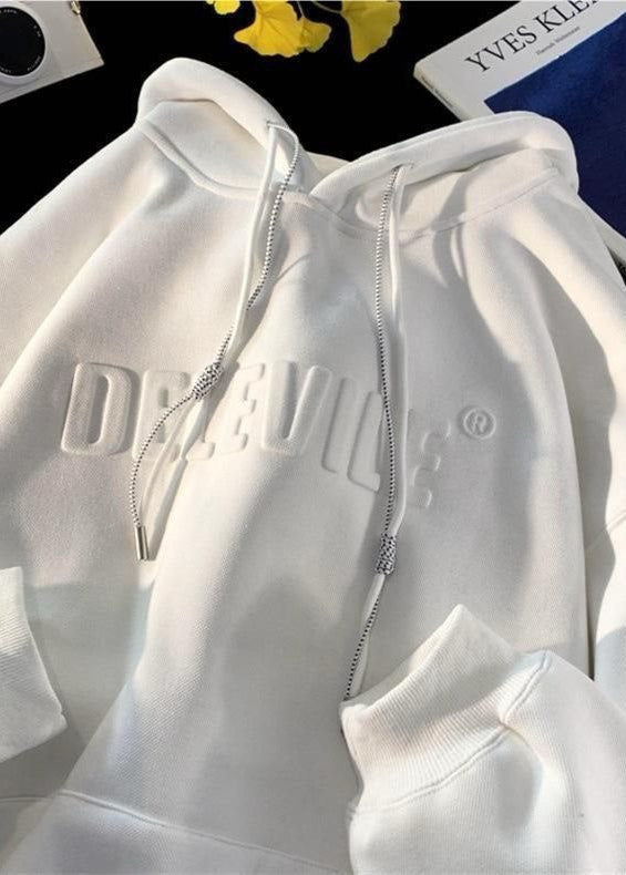 Oversized Cotton Blend Hoodie Streetwear Fit
