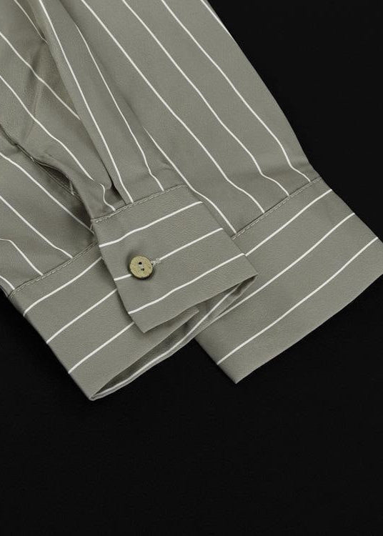 Two Piece Gray Pinstripe Lounge Set