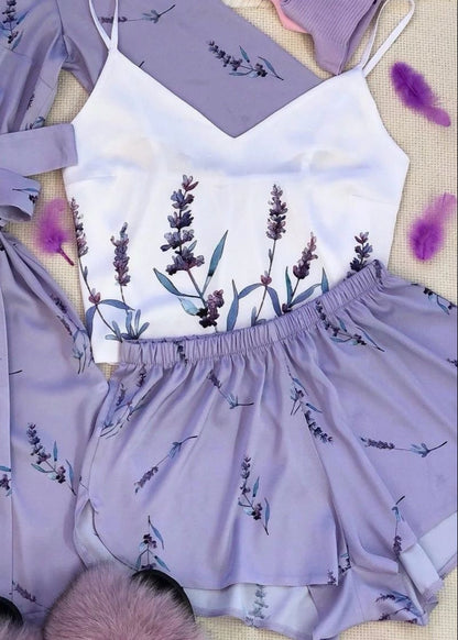 Polyester Two Piece Camisole And Shorts Set