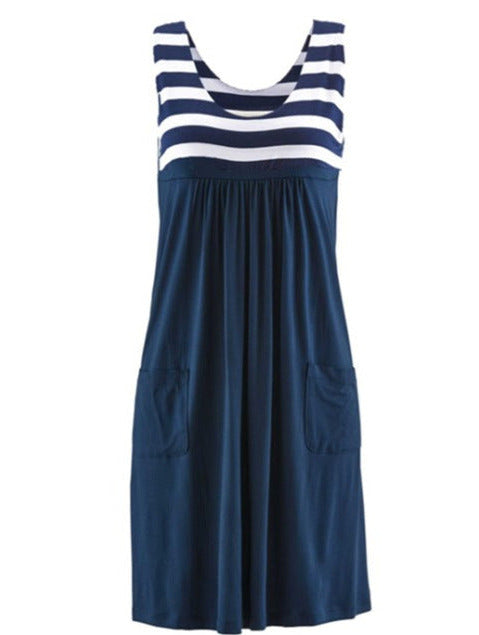 Pollina Striped Dress /Plus Size/