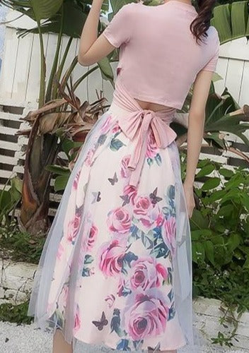 Monica T-Shirt & Skirt Set