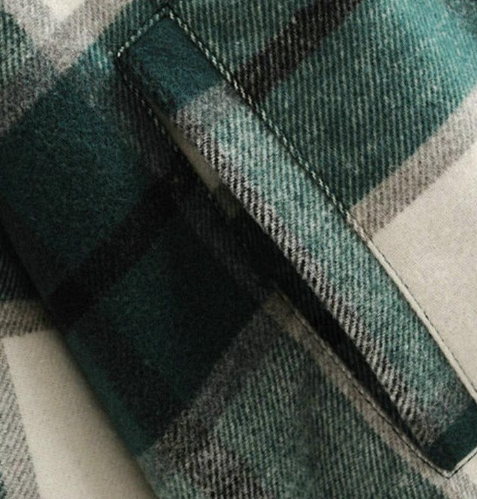 Wool Plaid Overshirt