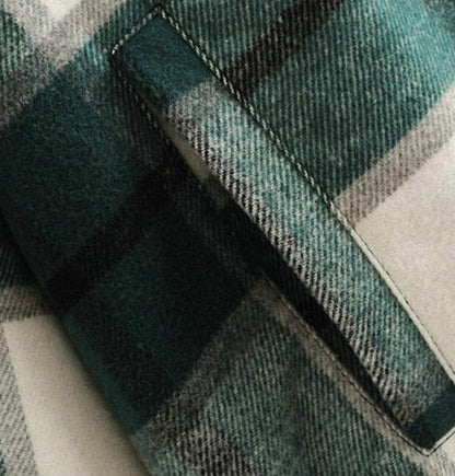 Wool Plaid Overshirt