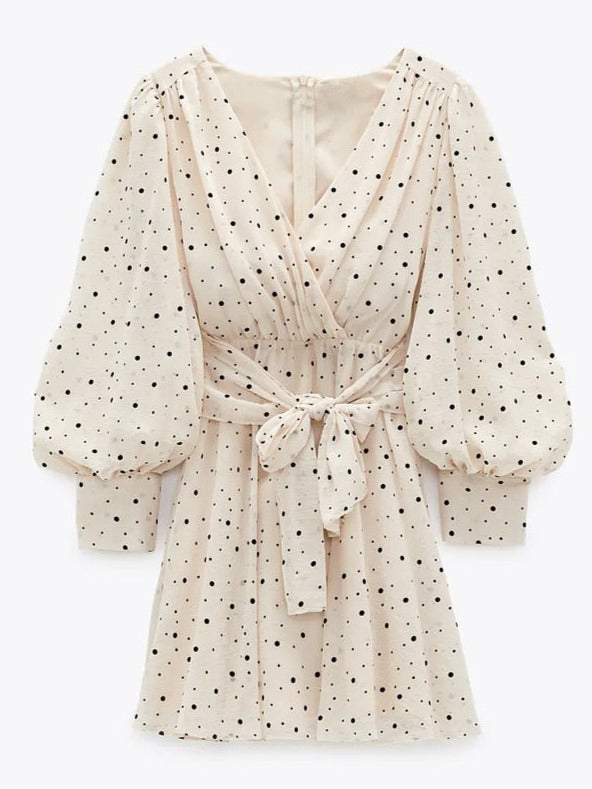 Saia Polka Dot Dress