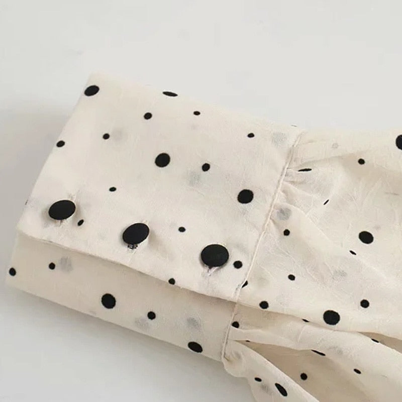Saia Polka Dot Dress