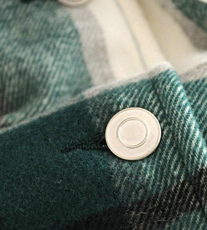 Wool Plaid Overshirt