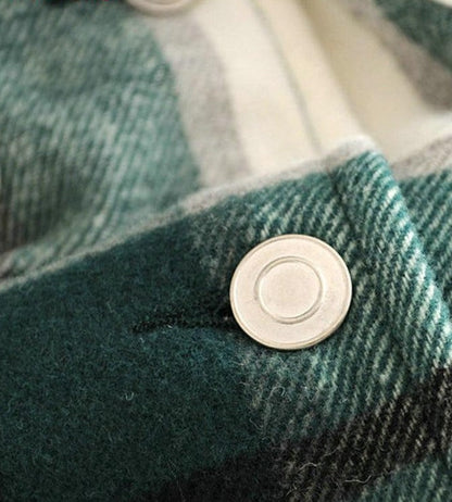Wool Plaid Overshirt