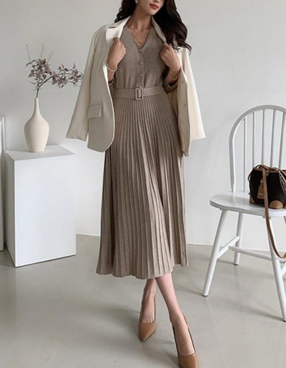 Cassandra Belted Dress