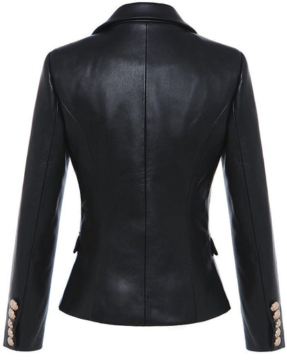 Tonia Leather Blazer