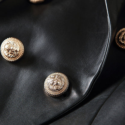 Tonia Leather Blazer