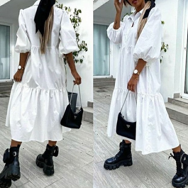 Sarra Buttoned Dress