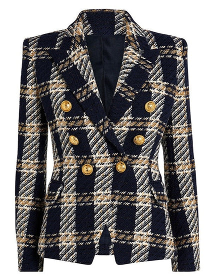 Heiley Plaid Runway Blazer