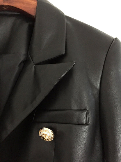 Tonia Leather Blazer