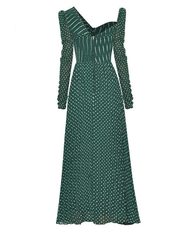 Zoria Runway Polka Dot Dress