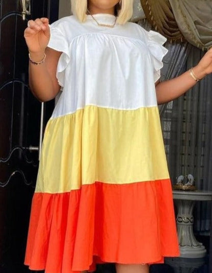 Poly Dress /Plus Size/