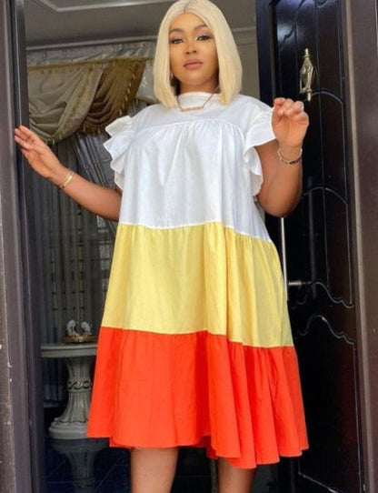 Poly Dress /Plus Size/