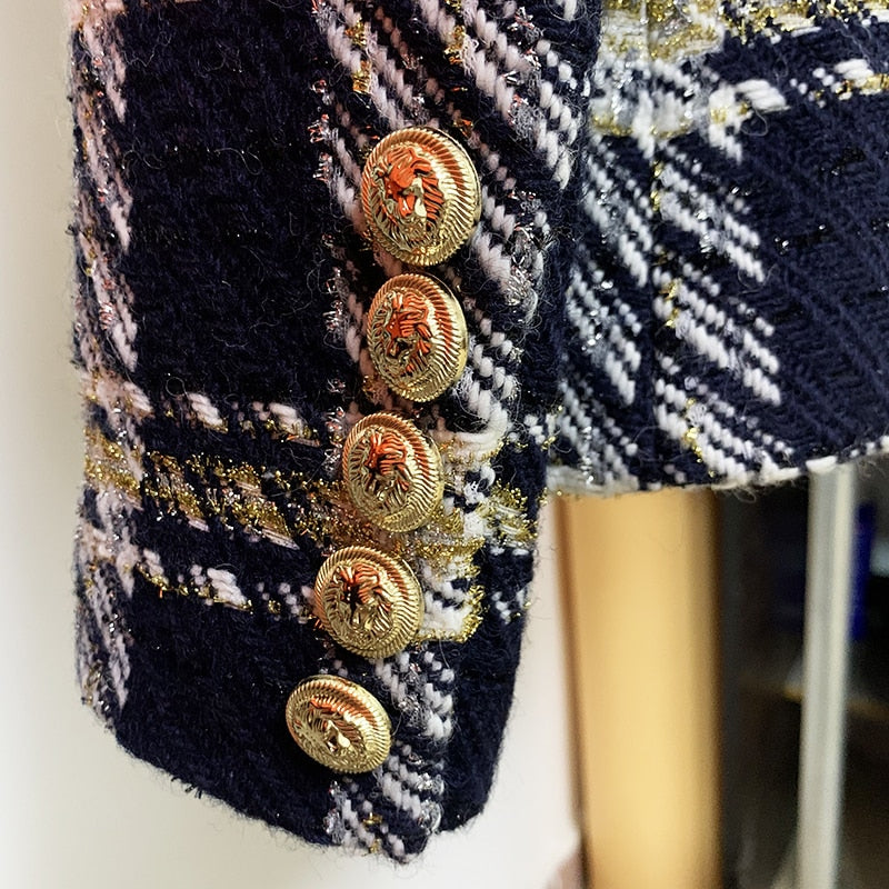 Heiley Plaid Runway Blazer