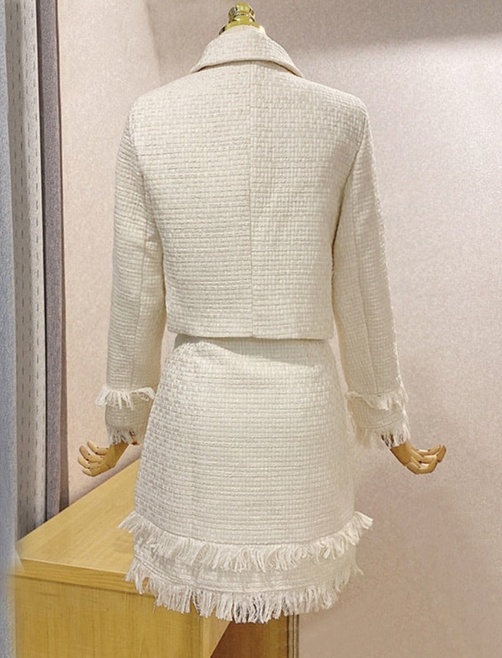 Melania Tweed Skirt & Jacket