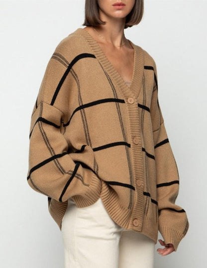Lorra Plaid Cardigan