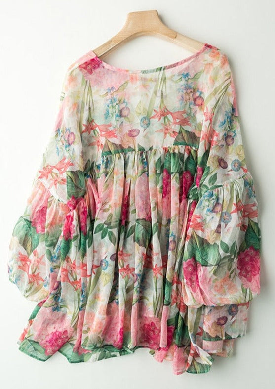 Aiya Floral Blouse /Plus Size/