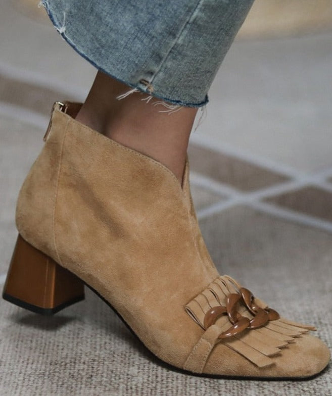 Mona Zipper Ankle Boots