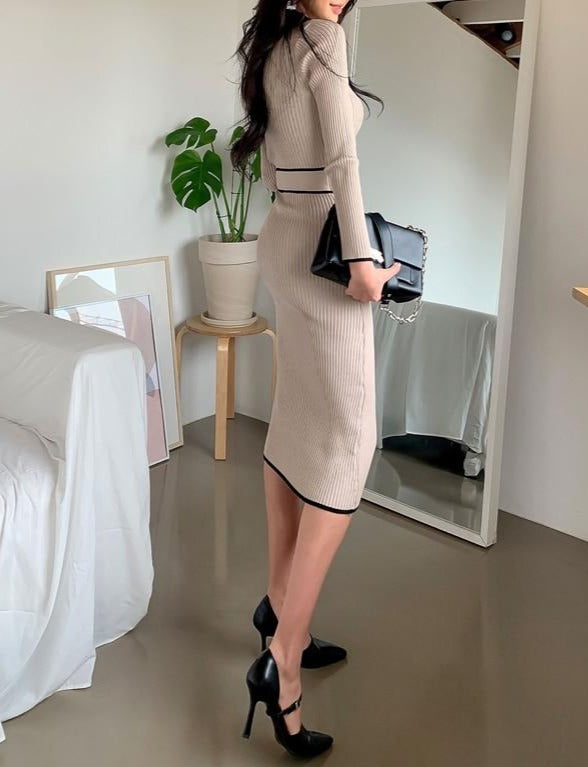 Erica Knit Belted Dress