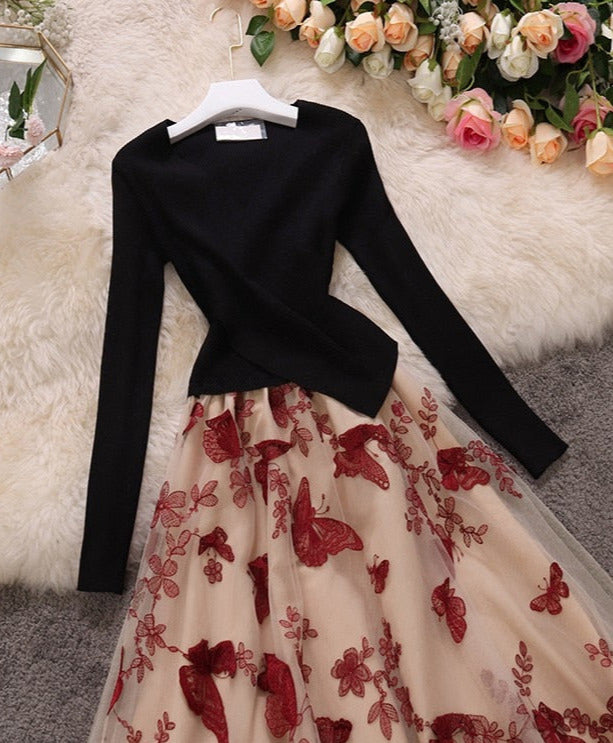 Illona Butterfly Knit Dress