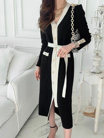 Bernada Knit Buttoned Dress
