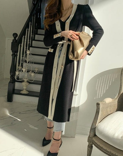 Bernada Knit Buttoned Dress